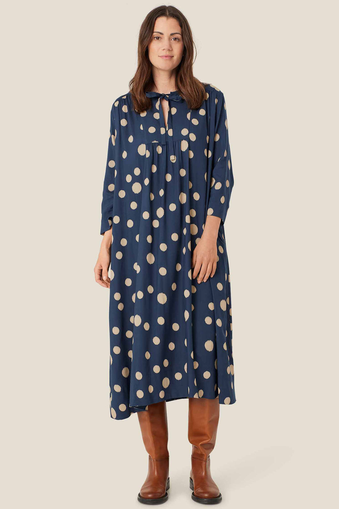 Masai MaNidge Moonlit Ocean Blue Spot Dress 1009707 - Experience Boutique