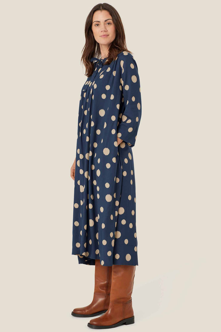 Masai MaNidge Moonlit Ocean Blue Spot Dress 1009707 - Experience Boutique