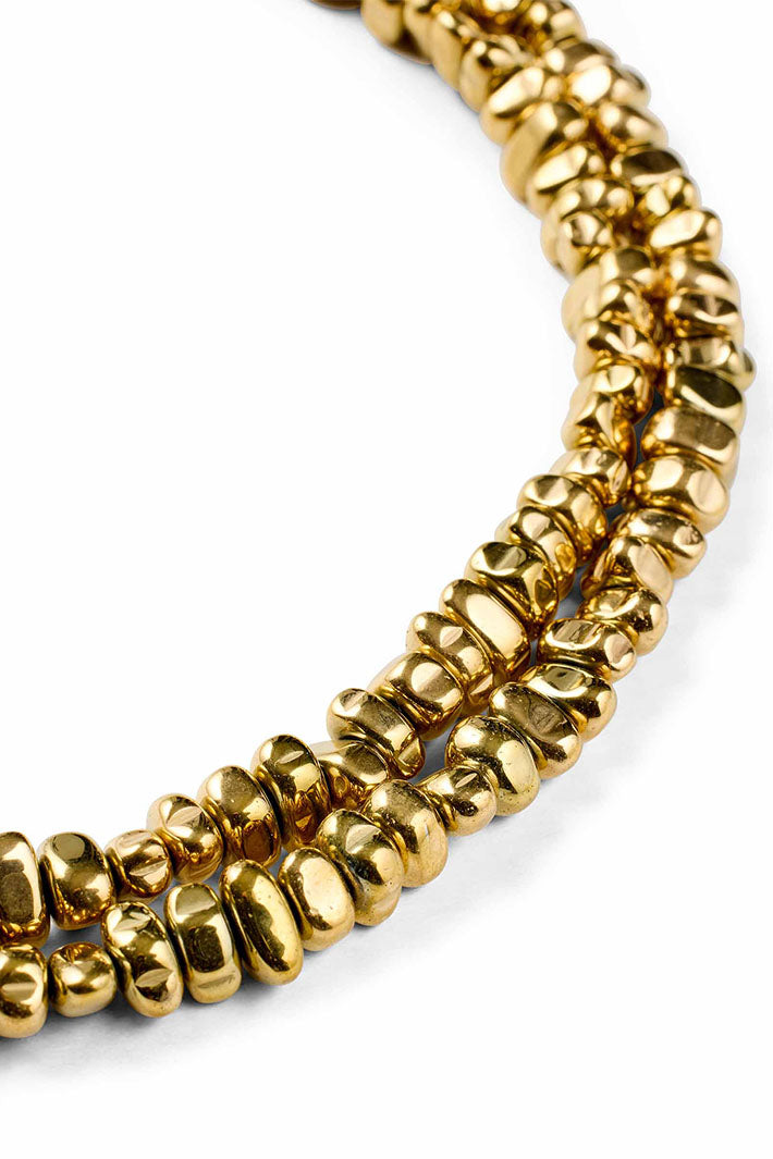 Masai Copenhagen MaRafe Gold Natural Stone Necklace 1009485 - Experience Boutique