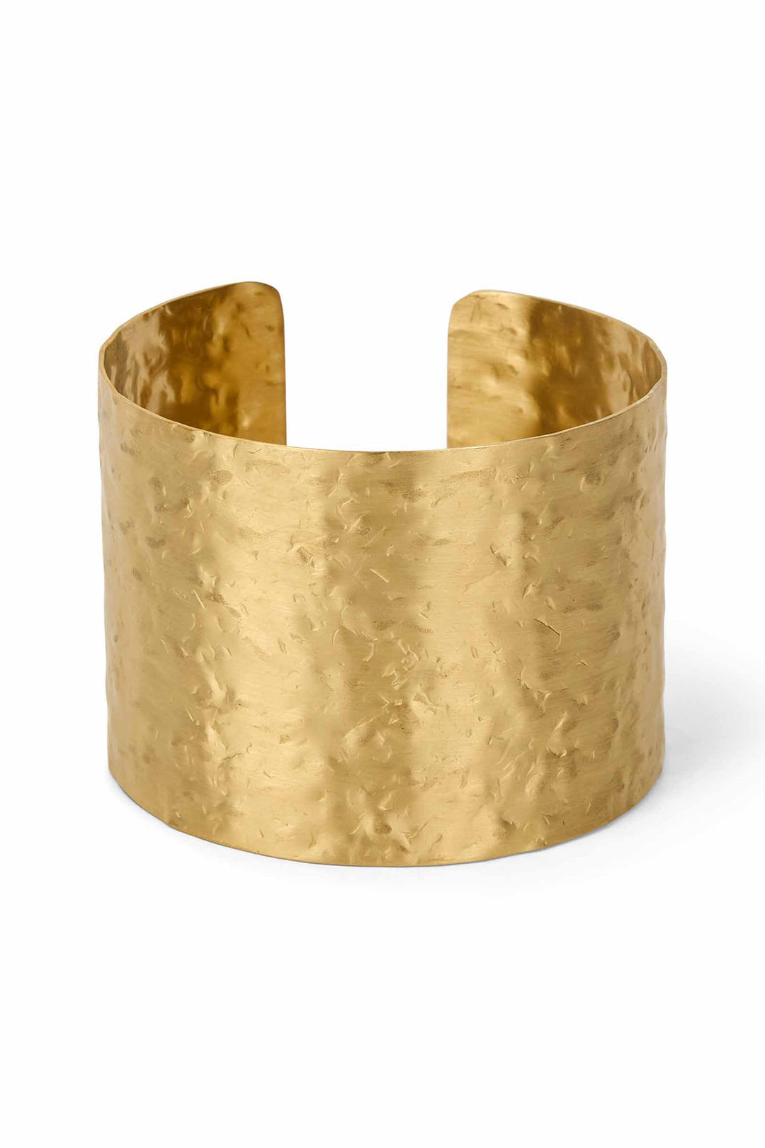 Masai Copenhagen MaRonan Gold Hammered Metal Wide Bracelet 1009491 - Experience Boutique