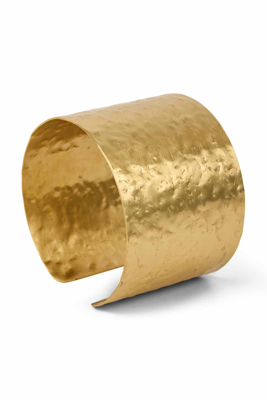 Masai Copenhagen MaRonan Gold Hammered Metal Wide Bracelet 1009491 - Experience Boutique