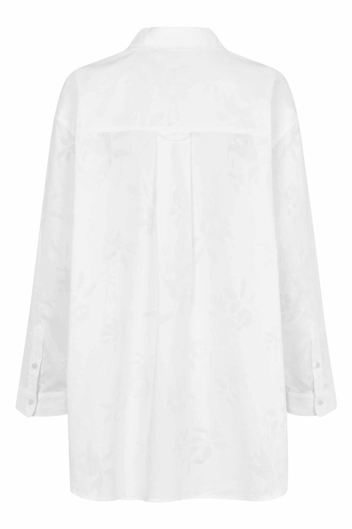 Masai Maldette White Jacquard A-Line Shirt 1009503 - Experience Boutique