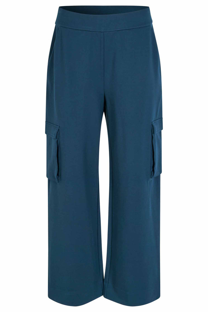 Masai MaPerpetua Moonlit Ocean Wide Leg Ponto Di Roma Trousers 1009733 - Experience Boutique