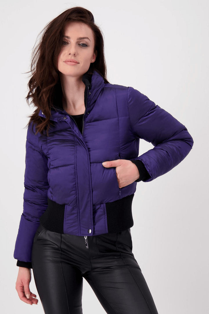 Monari 807077 Ink Purple Padded Coat - Experience Boutique