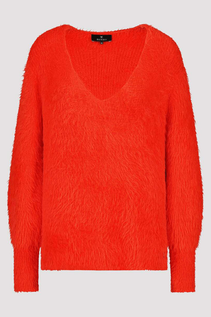 Monari 807199 Lava Orange Soft Plush Jumper - Experience Boutique