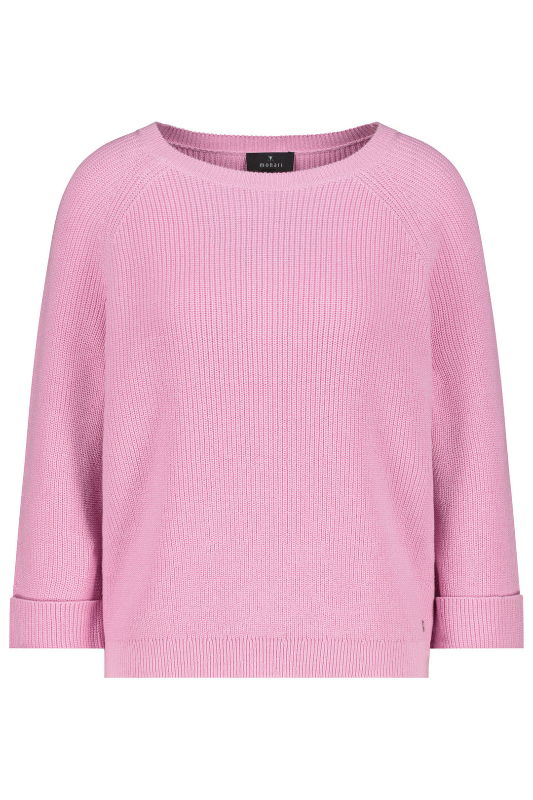 Monari Bubblegum Pink Intricate Stich Jumper 409254 - Experience Boutique