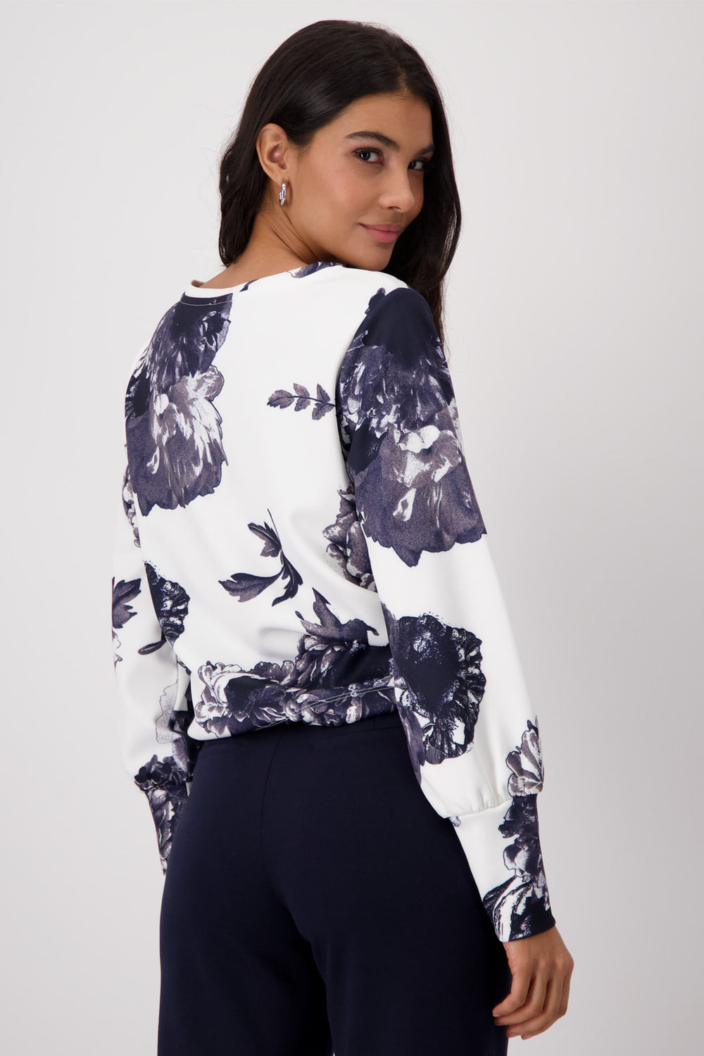 Monari Deep Ocean Print Jumper 409361 - Experience Boutique