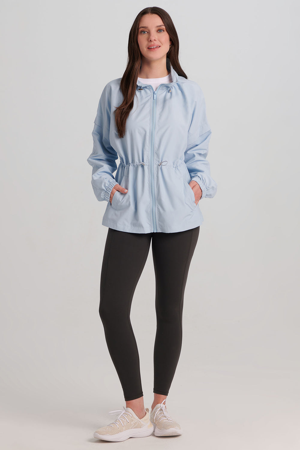 Nikki Jones Anorak Jacket Drawstring Waist Cloud Blue C7010-402P 1162 - Experience Boutique