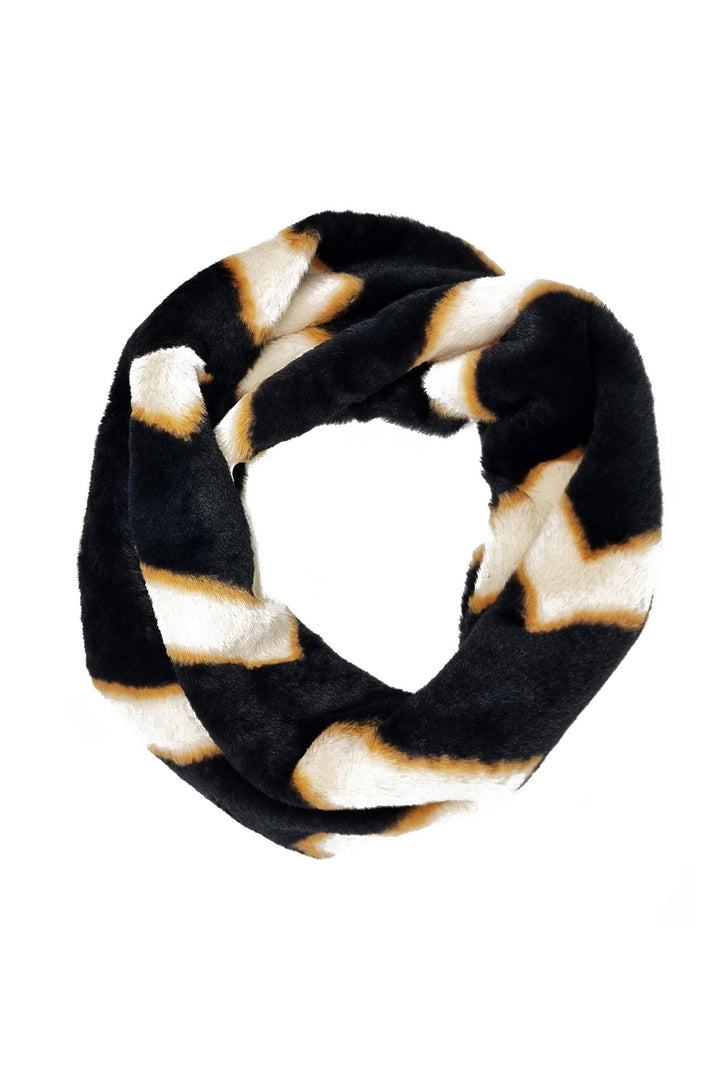 Nooki Chevron Faux Fur Snuggy Snood - Experience Boutique