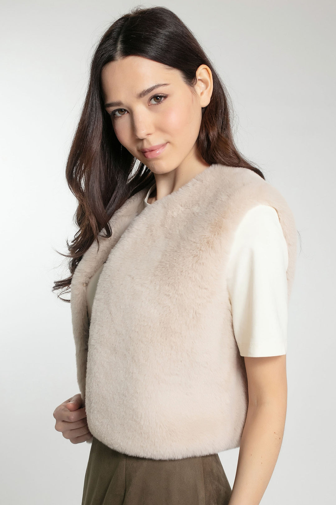 Nooki Edelweiss Mink Faux Fur Gilet - Experience Boutique