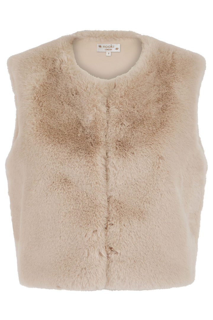 Nooki Edelweiss Mink Faux Fur Gilet - Experience Boutique