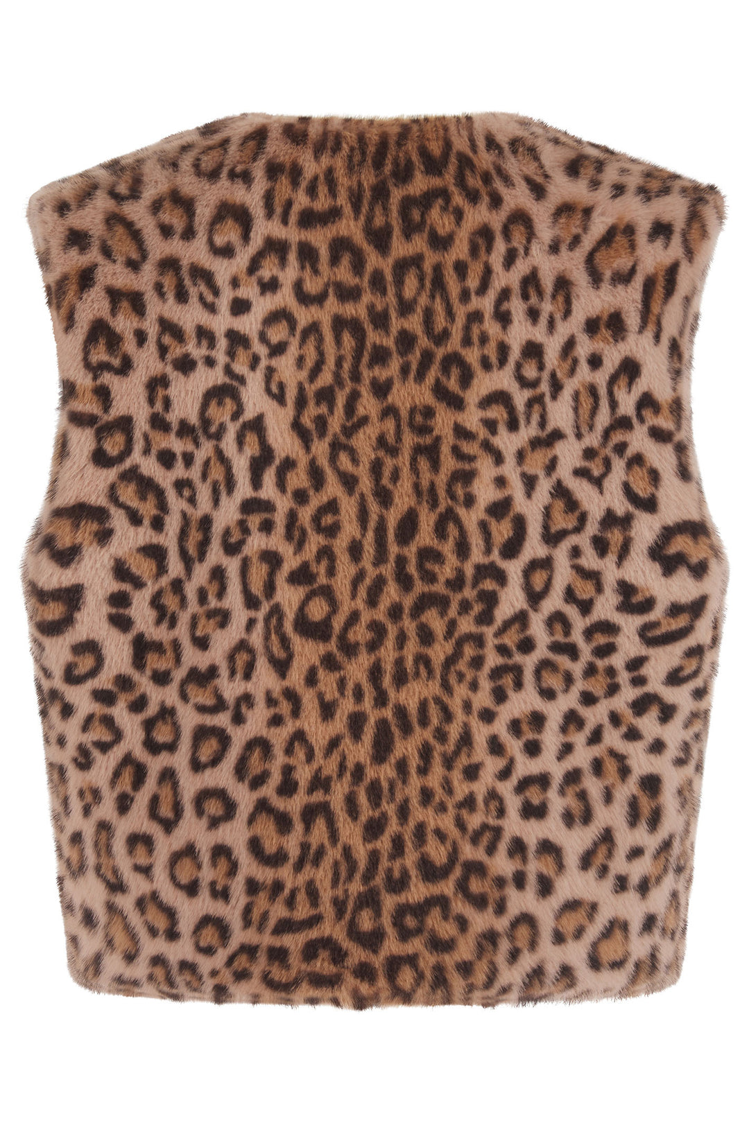 Nooki Edelweiss Natural Leopard Print Faux Fur Gilet - Experience Boutique