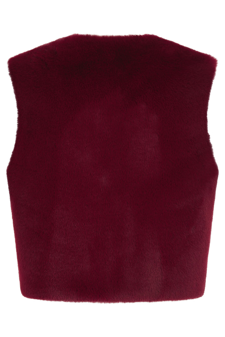 Nooki Edelweiss Red Faux Fur Gilet - Experience Boutique