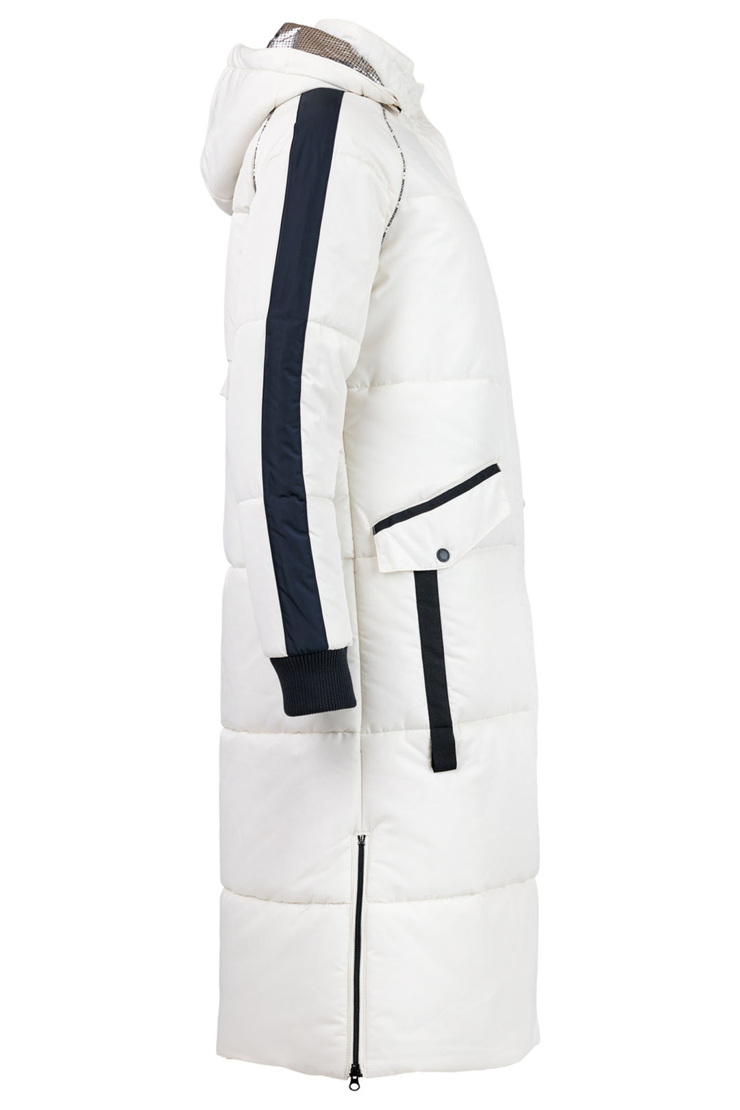 Normann 242-02154 11 Off-White Water Resistant Hooded Coat - Experience Boutique