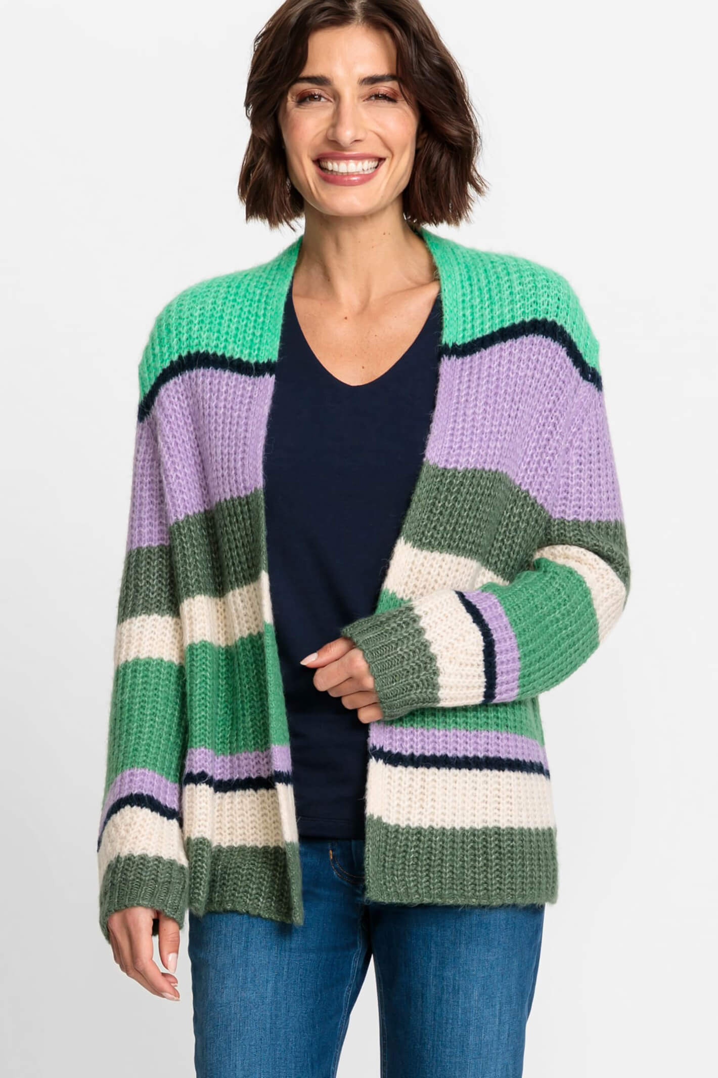 Striped cardigans sales