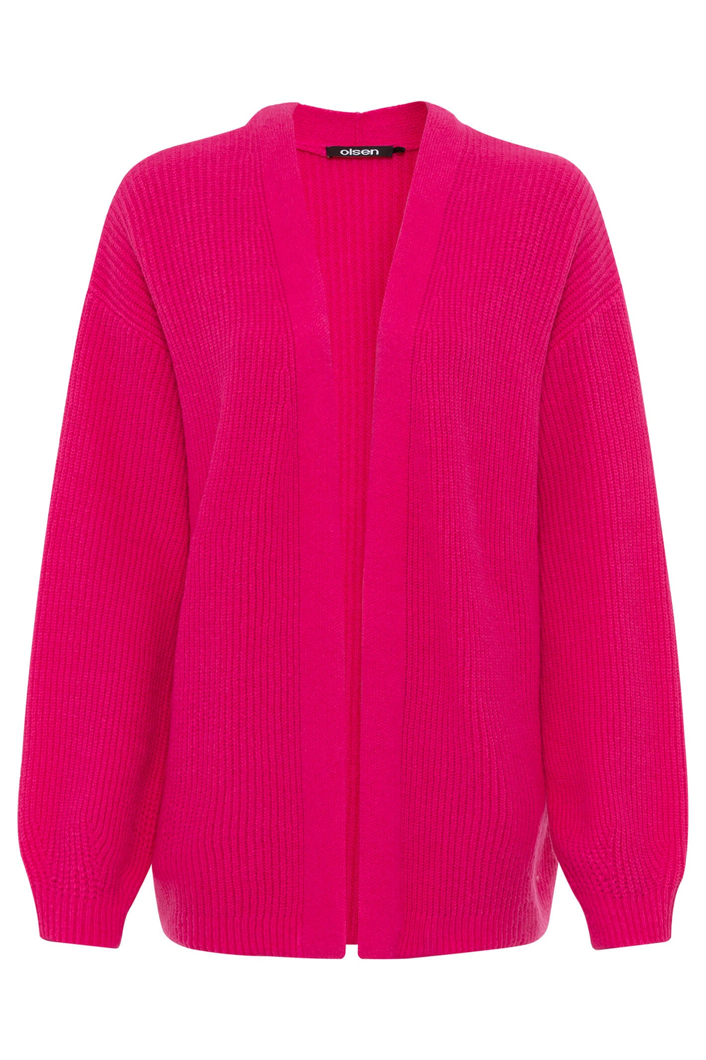 Olsen 11004131 Vivid Pink Open Front Cardigan – Experience