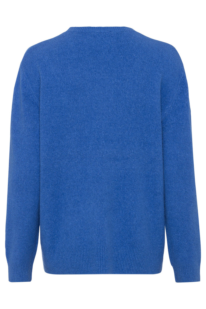 Olsen 11004139 Electric Blue Round Neck Jumper – Experience Boutique