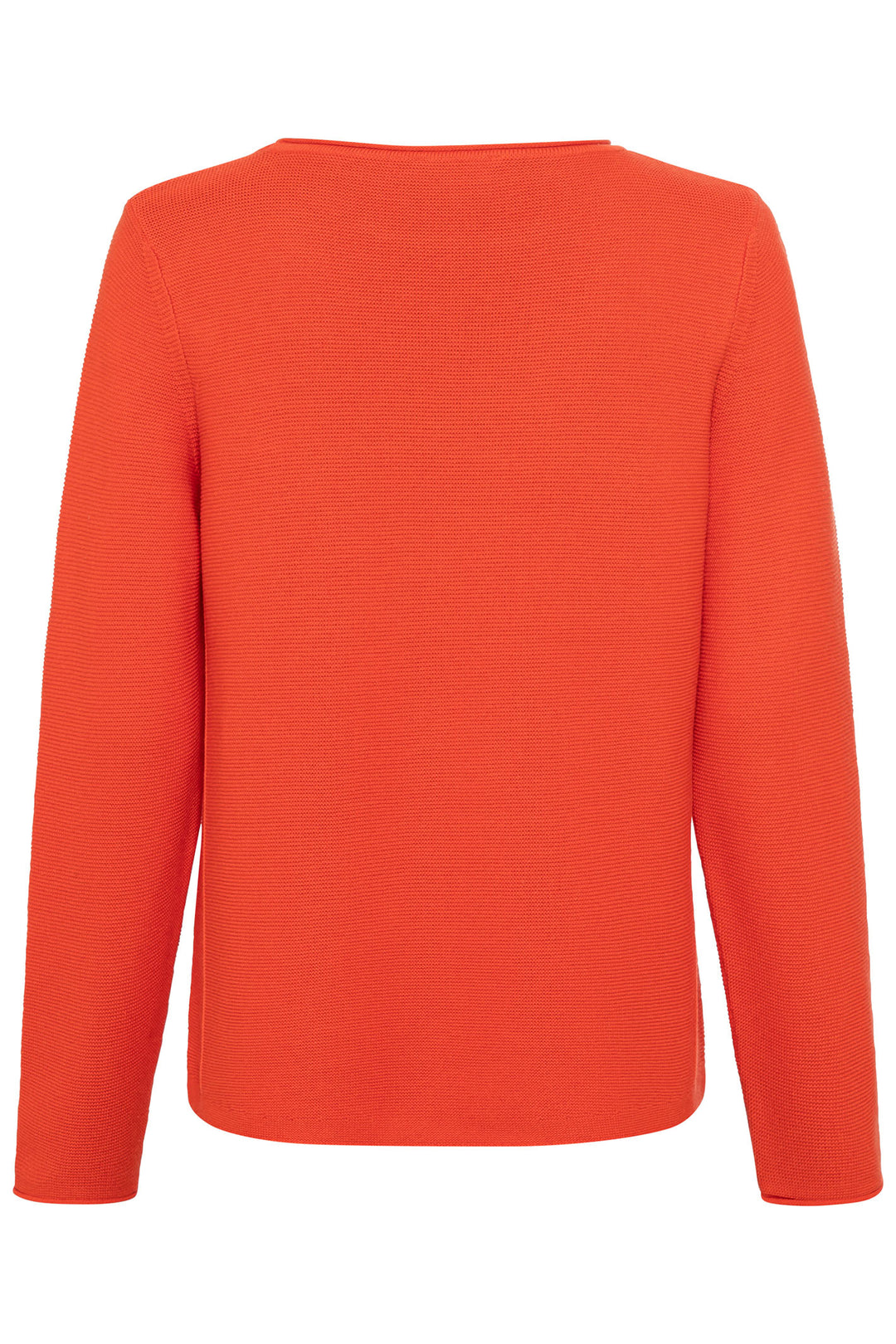 Olsen 11004356 Burnt Orange Intricate Knit Jumper - Experience Boutique