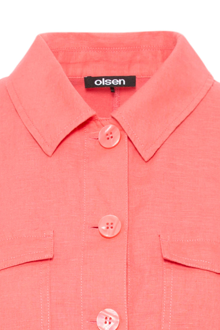Olsen 11201347 Raspberry Pink Jersey Back Jacket - Experience Boutique