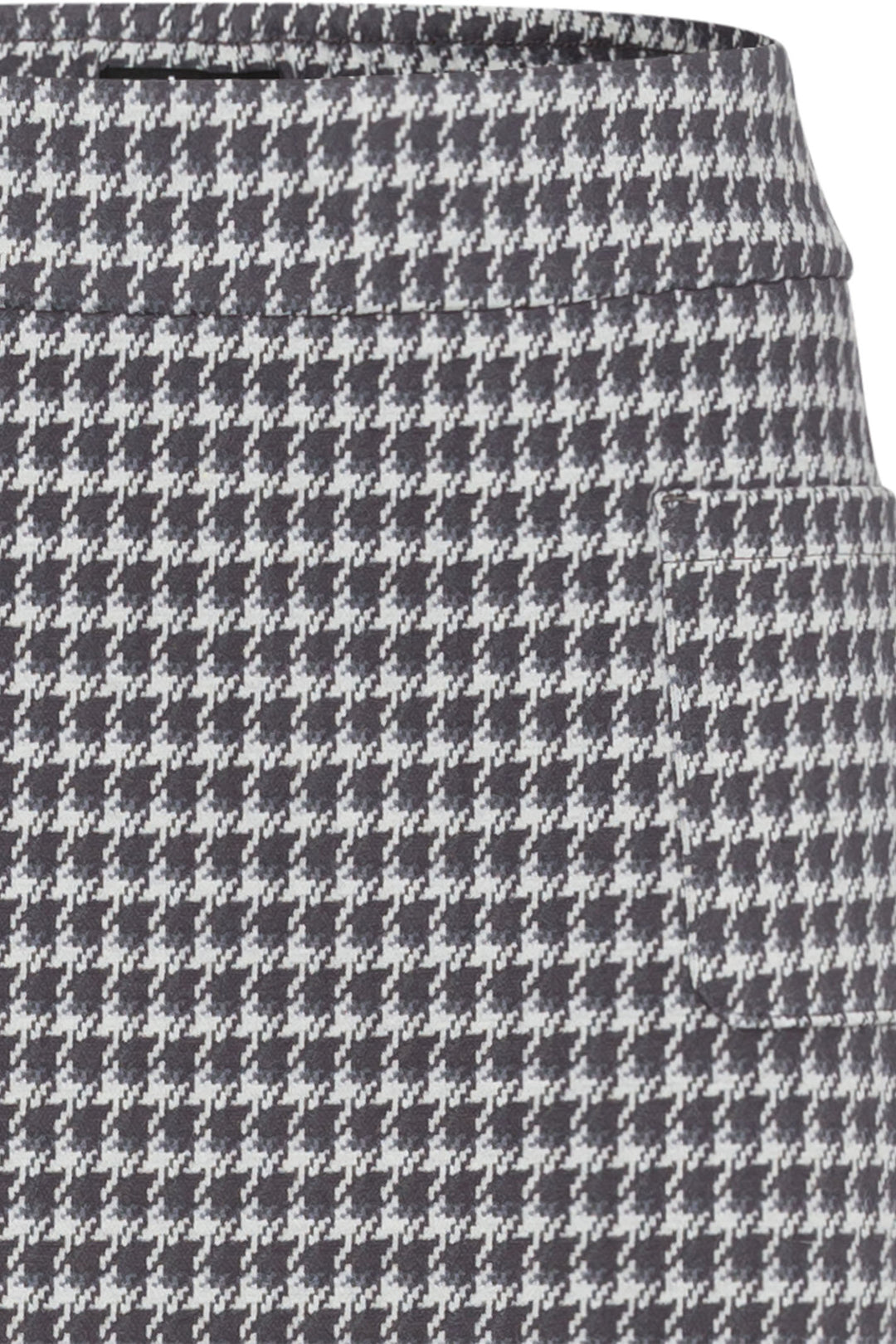 Olsen 16001373 Dark Slate Houndstooth Skirt - Experience Boutique