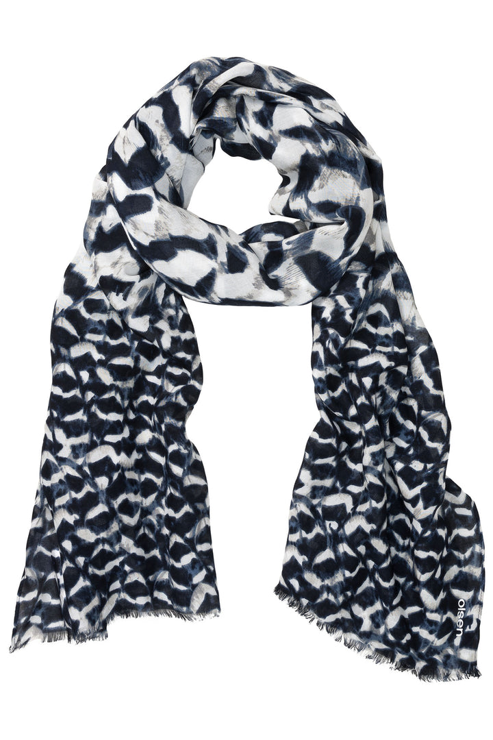 Olsen 18001928 Ink Blue Woven Scarf - Experience Boutique