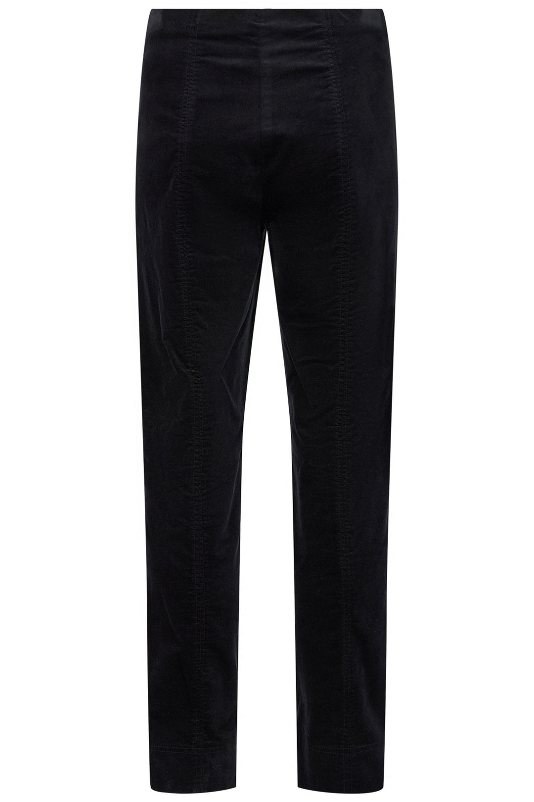 Robell Black Marie Stretch Velvet Trousers 51414-54362 90B - Experience Boutique