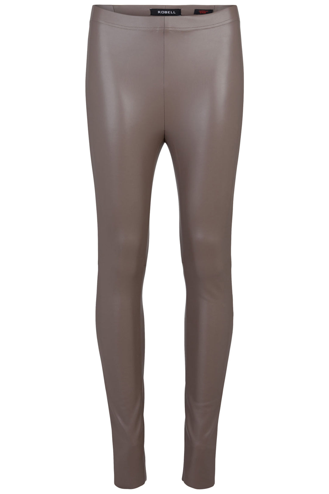 Robell Faux Leather Pull-On Trousers Toffee Brown 51471-60042 38 - Experience Boutique