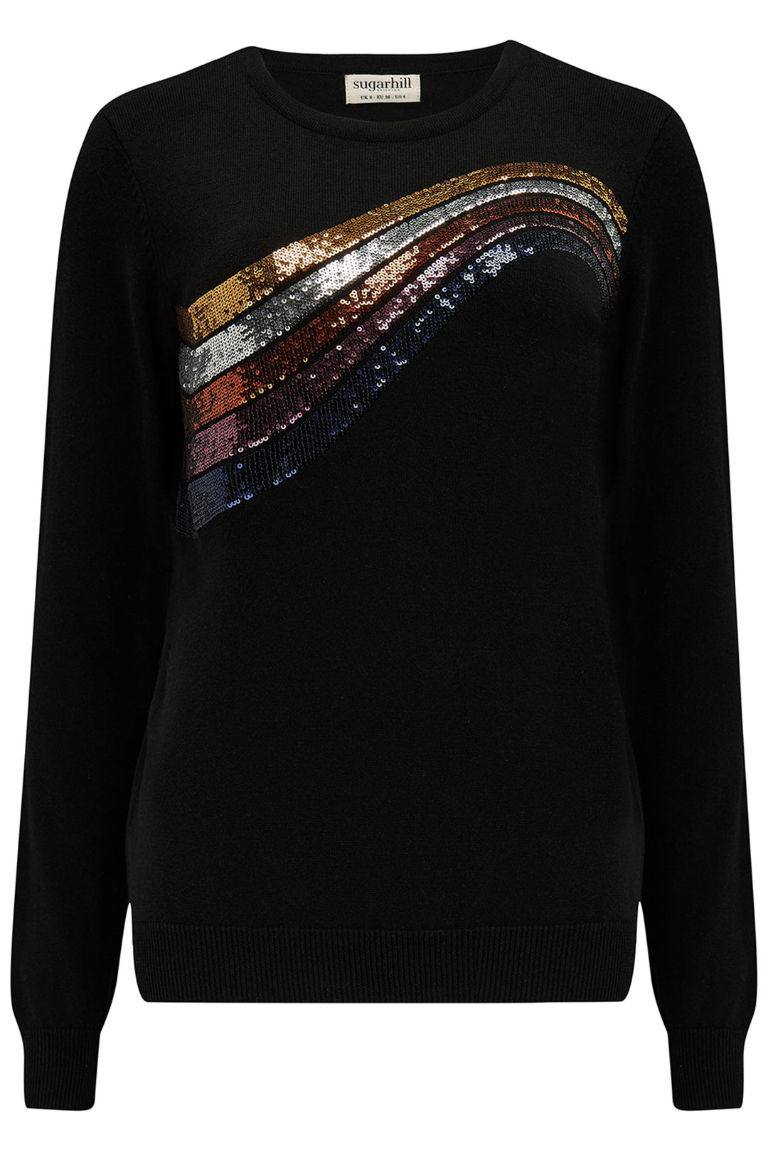 Sugarhill Brighton Black Cece Bronze Knitted Jumper - Experience Boutique