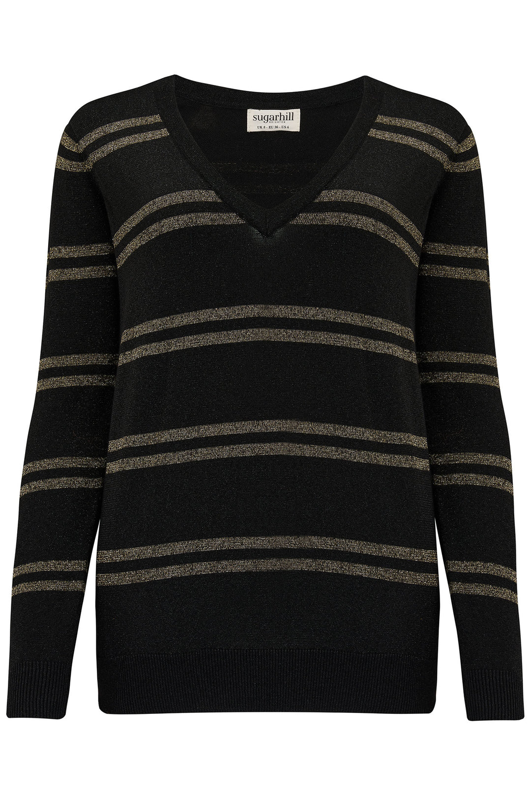 Sugarhill Brighton Marcella Bronze V-Neck Jumper - Experience Boutique