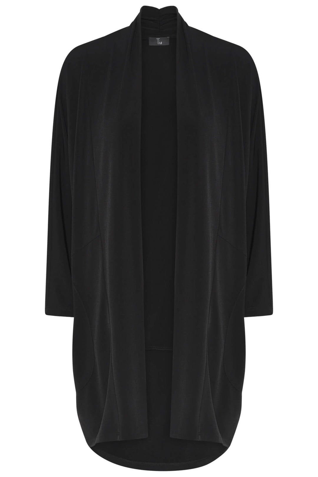 Tia 77611 Black Longline Jacket - Experience Boutique