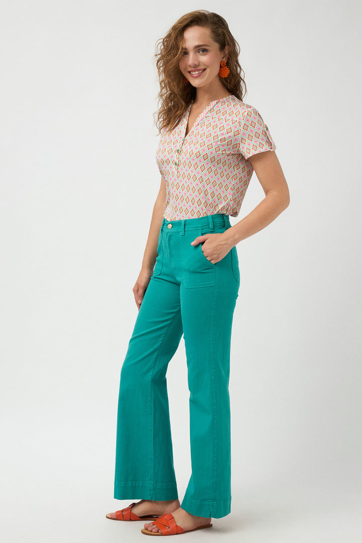 Tinta Ilde Jeans Emerald Green - Experience Boutique