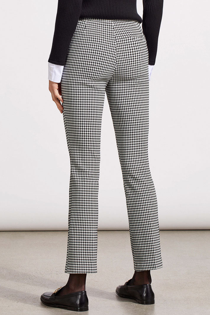 Tribal 1879O-8064 Black Houndstooth Stretch Trousers - Experience Boutique