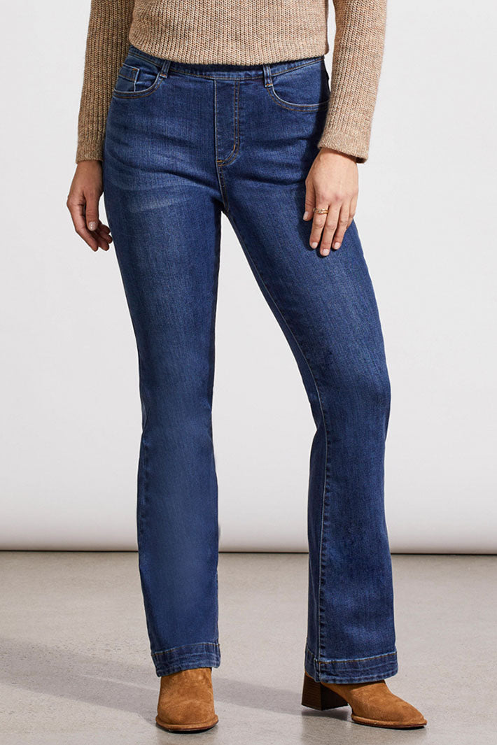 Tribal 5562O-2020 Blue Moon Flared Denim Jeans - Experience Boutique