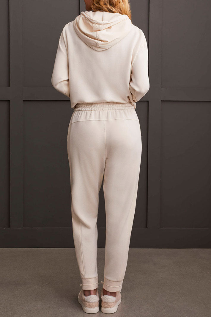 Tribal 5639O-3390 Eggshell Cream Jersey Jogger Trousers - Experience Boutique