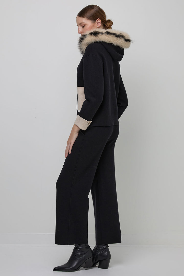 Uchuu CF24-123 Black Wide Leg Trousers - Experience Boutique