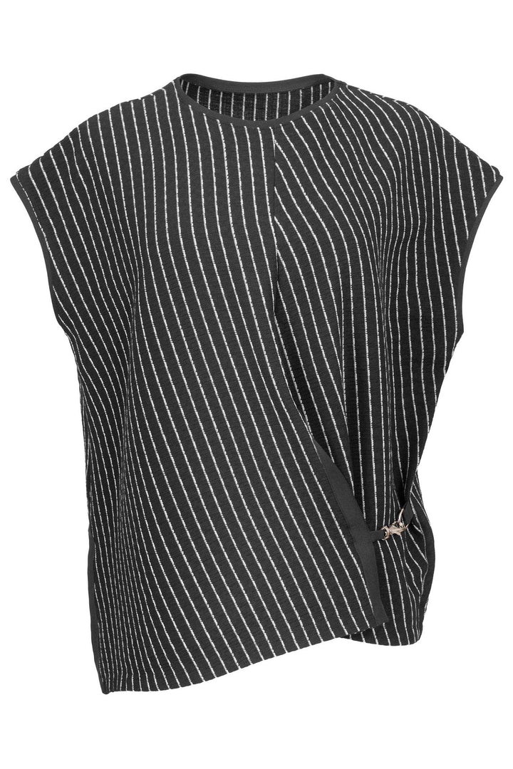 XD Xenia Design Juci Pinstripe Top Monochrome - Experience Boutique