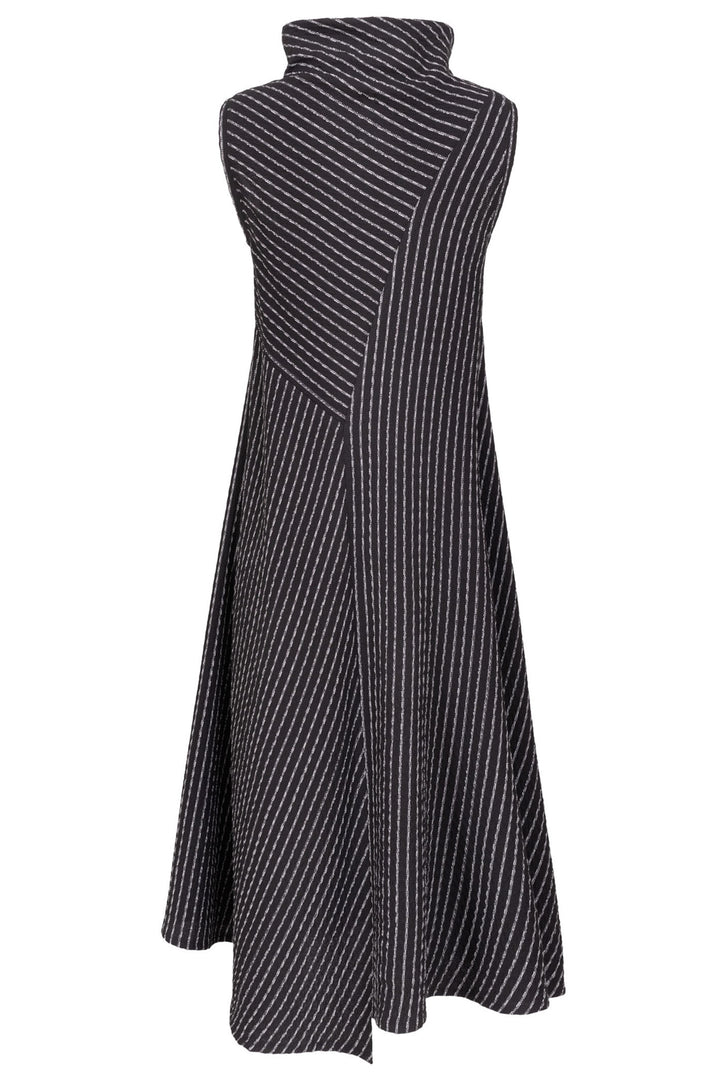 XD Xenia Design Nuza Pinstripe Dress Monochrome - Experience Boutique