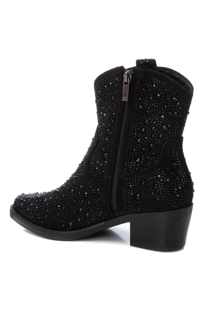 XTI 14311601 Black Rhinestone Cowboy Boots - Experience Boutique