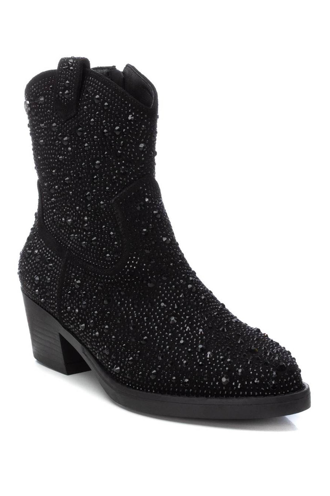 XTI 14311601 Black Rhinestone Cowboy Boots - Experience Boutique