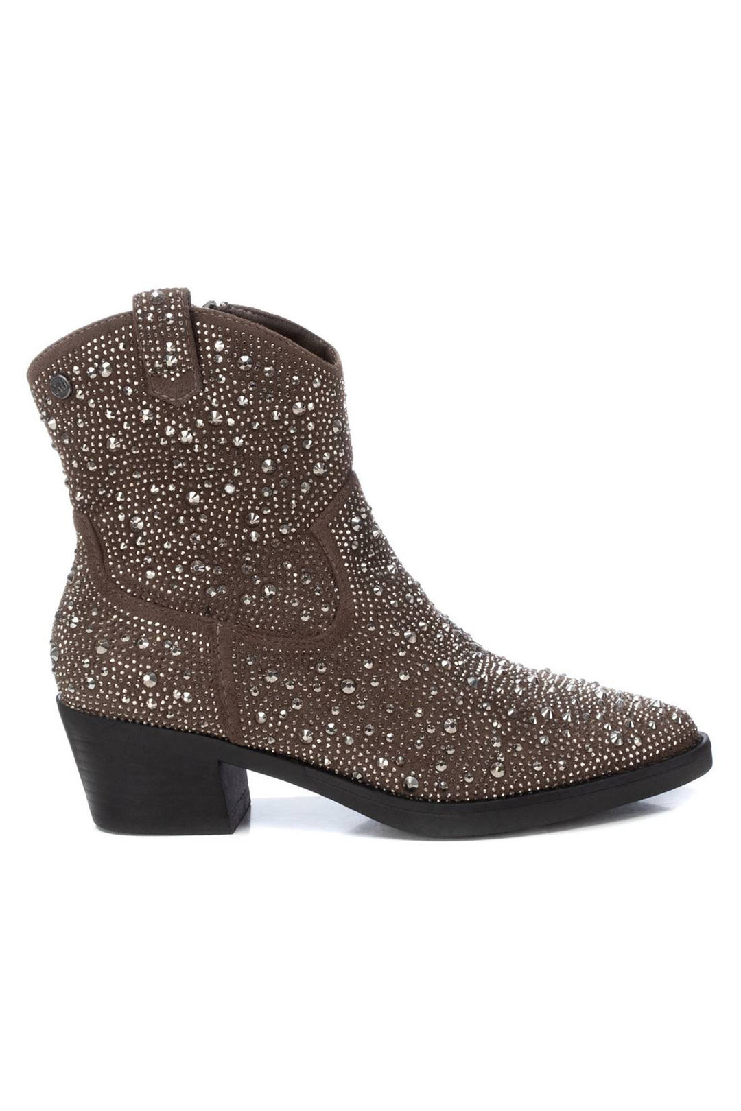 XTI 14311602 S8A1 Taupe Rhinestone Cowboyoots - Experience Boutique