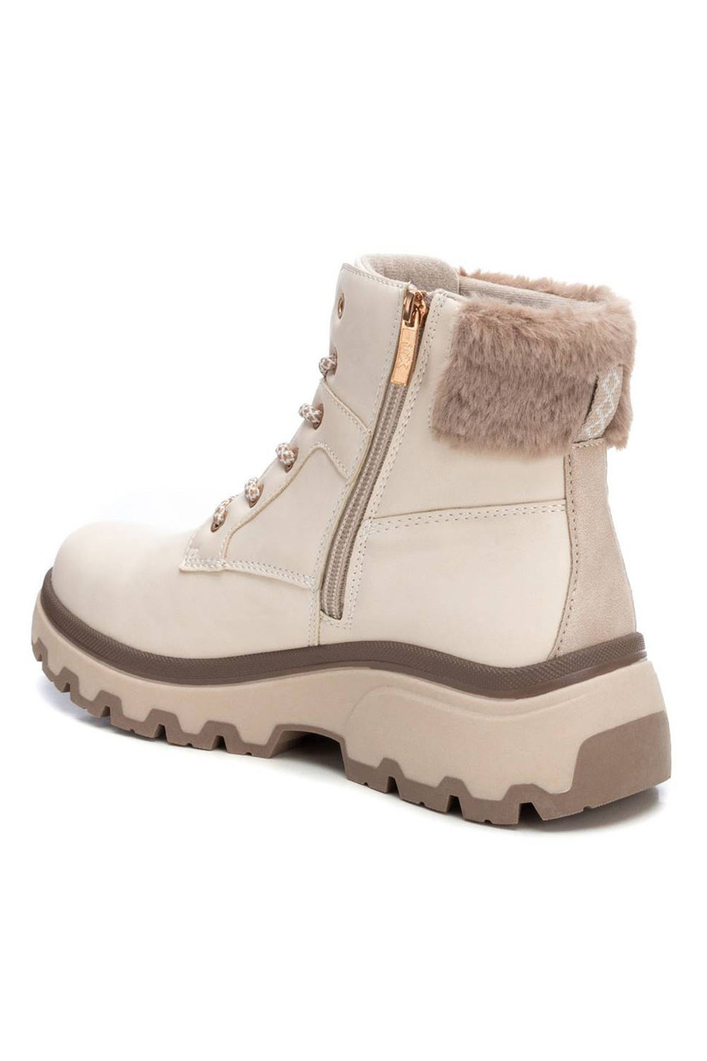 XTI 14344702 Beige Taupe Cozy Boots - Experience Boutique