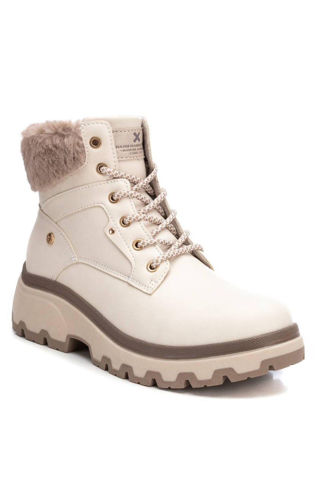 XTI 14344702 Beige Taupe Cozy Boots - Experience Boutique