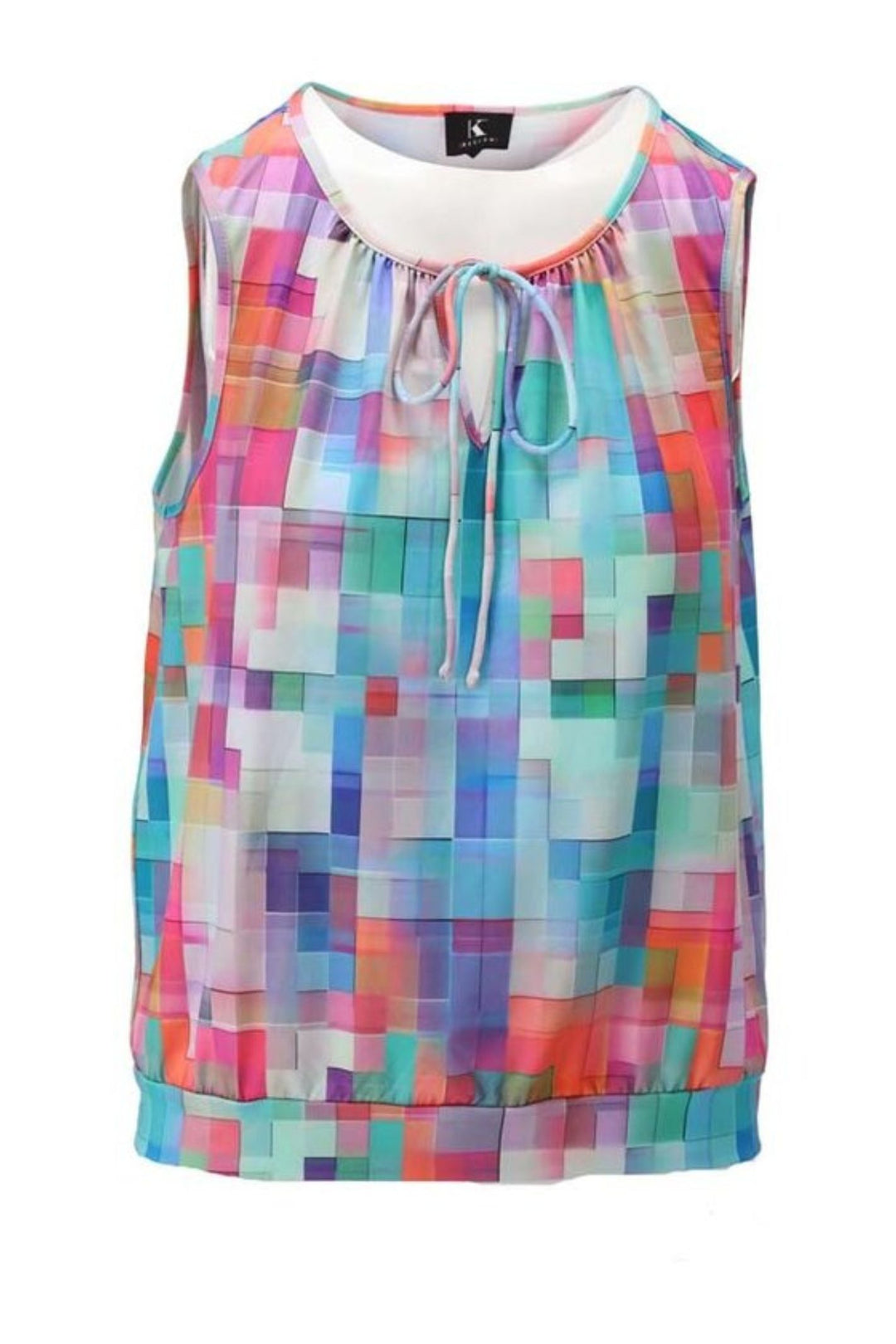 K Design W344 Multi Print Sleeveless Top