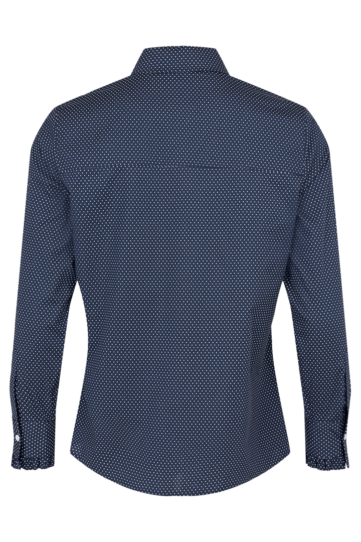 Sunday 6457 Navy & White Spot Shirt