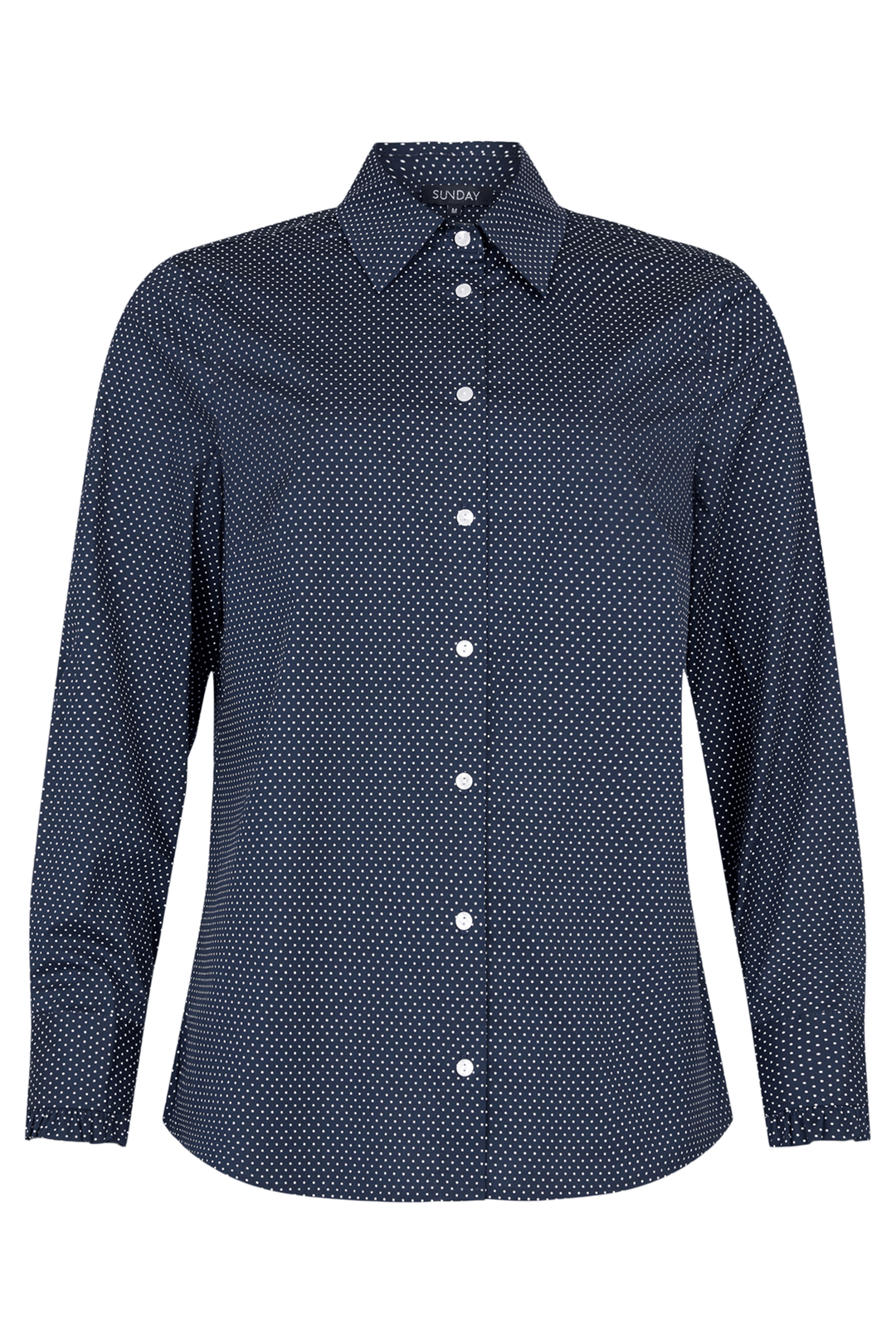 Sunday 6457 Navy & White Spot Shirt