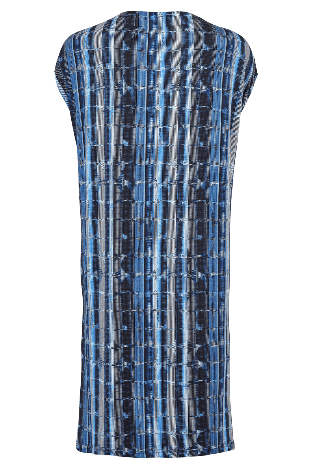 Sunday 6609 Blue Illusion Print Dress