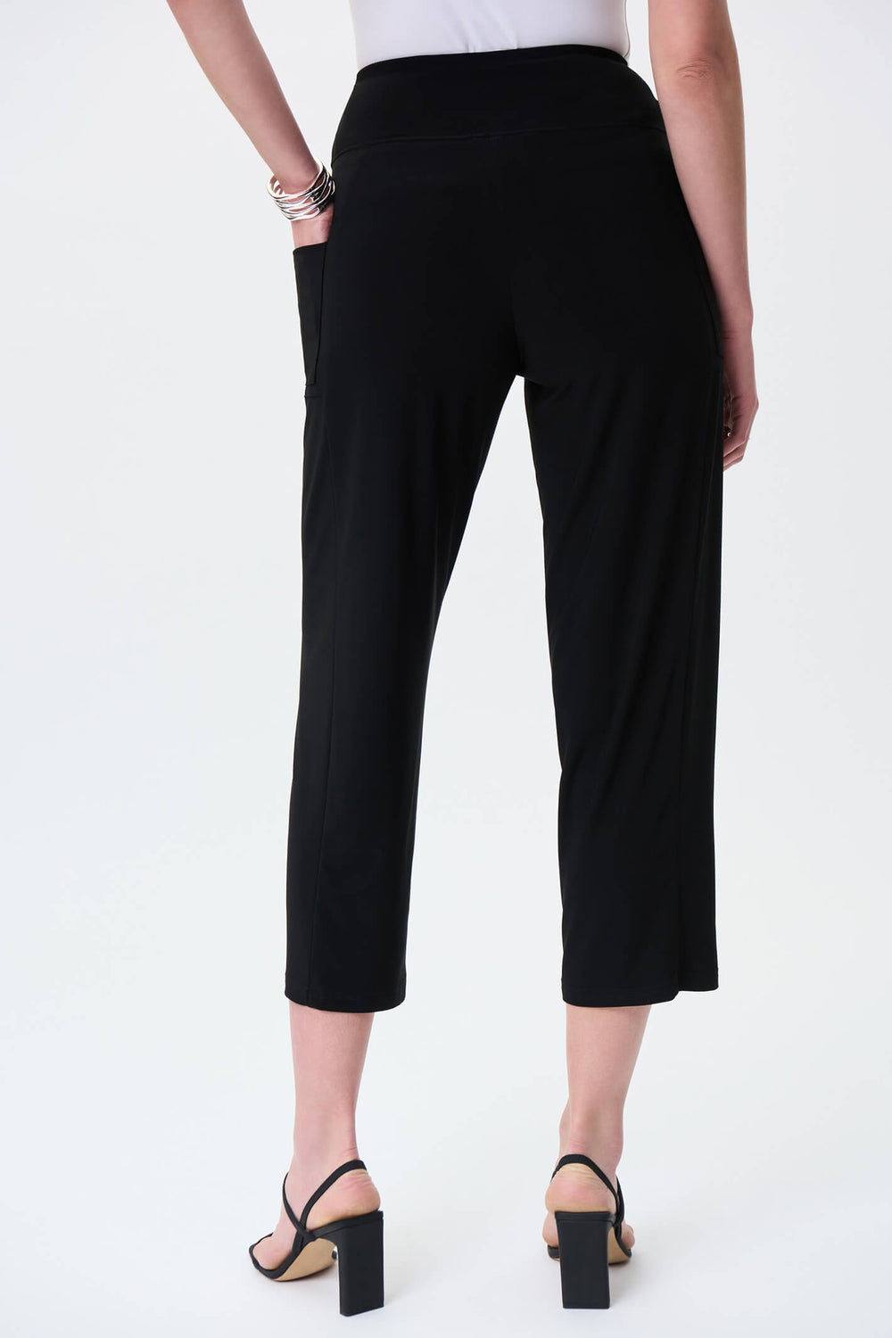 Joseph Ribkoff 231066 Black Wide Leg Trousers - Experience Boutique