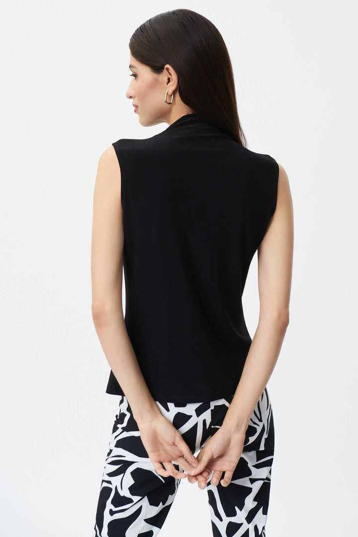 Joseph Ribkoff 232012 Black Tie Detail Top - Experience Boutique