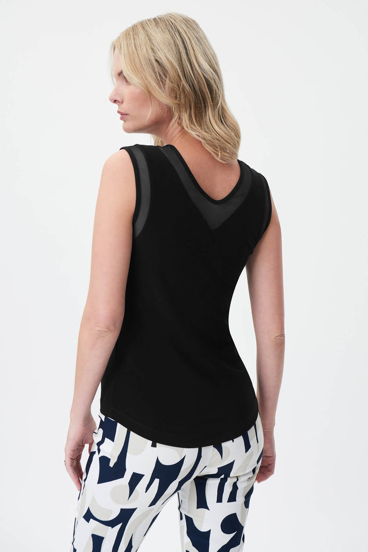 Joseph Ribkoff 232137 Black Vest Top - Experience Boutique