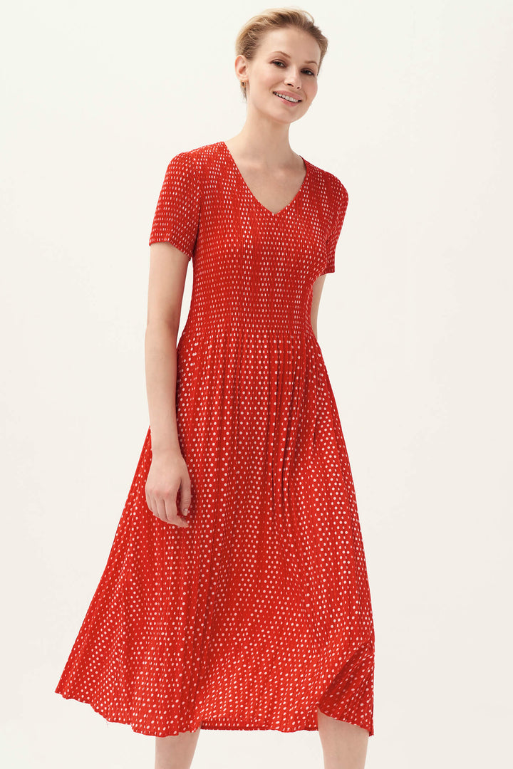 Leo & Ugo KER417 Red & White Dress - Experience Boutique